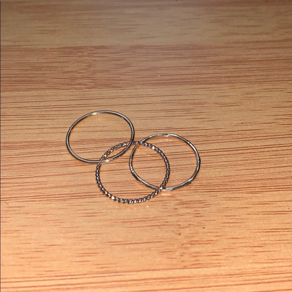 Stacked Gold Ring Set